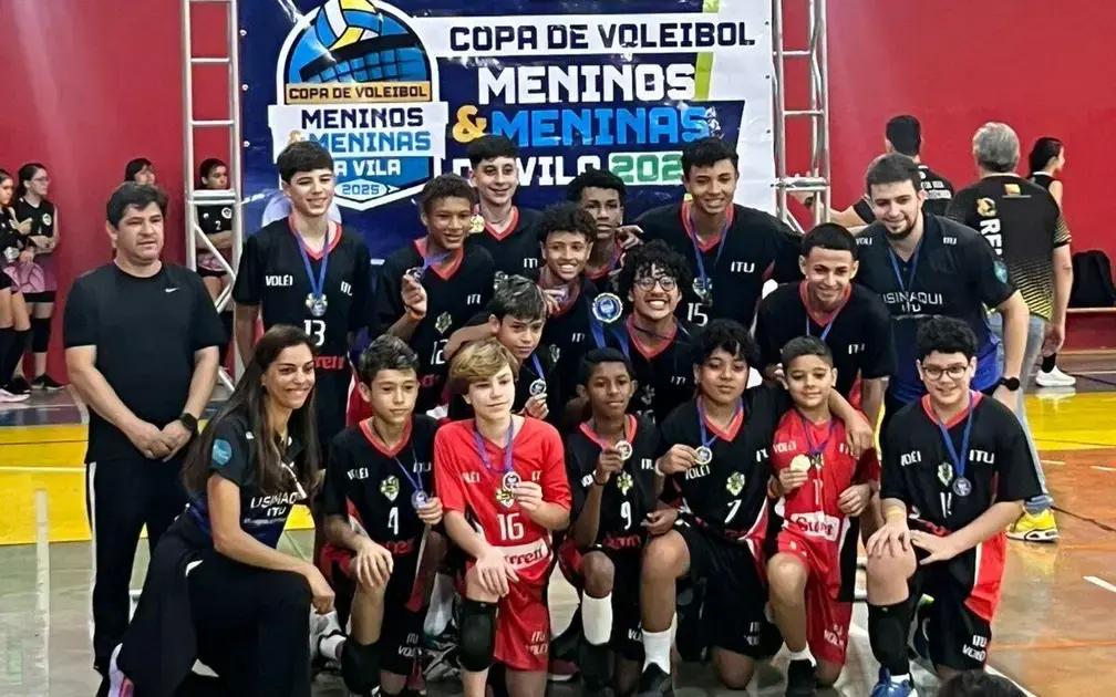 Campanha do Vôlei Mirim de Itu conquista a Copa Meninos e Meninas da Vila 2025