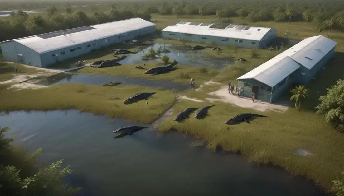 Florida Constrói Centro de Detenção de Migrantes no Everglades, Conhecido como ‘Alligator Alcatraz’