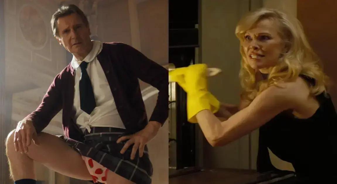 Liam Neeson e Pamela Anderson Estrelam o Novo ‘Corra que a Polícia Vem Aí’