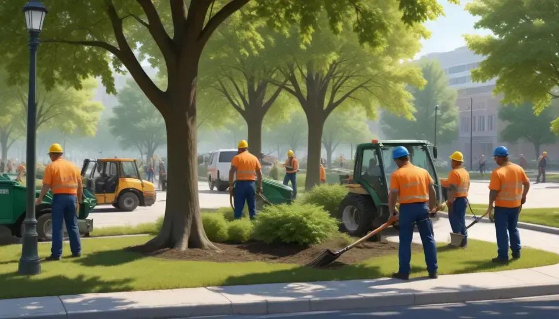 Manutenção Urbana na Praça do Jardim União Melhora Espaços Públicos em Itu