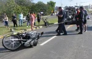 Acidente grave na cidade de Indaiatuba fere jovem motociclista e mobiliza equipes de resgate