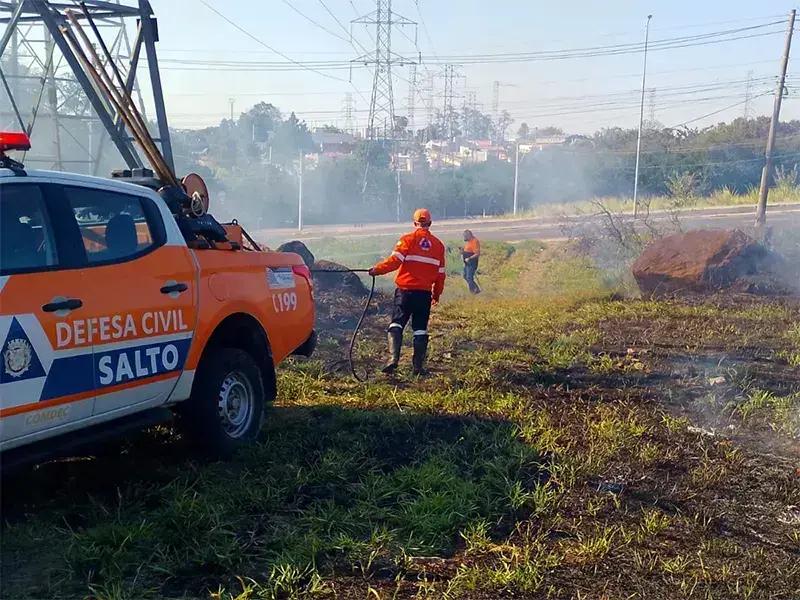 Incêndio no Marília destaca ações da Defesa Civil em combate às queimadas