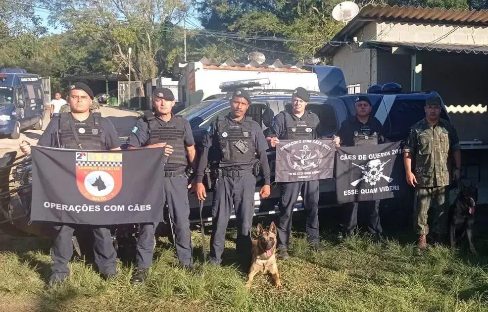 Treinamento de cães reforça parceria entre GCM de Salto e Forças Navais