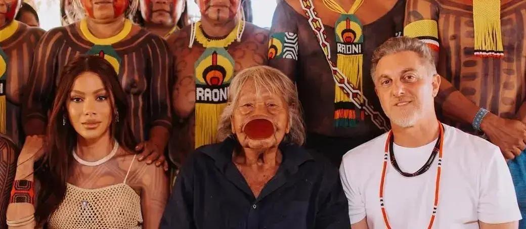 Anitta e Luciano Huck exploram cultura indígena em especial no Xingu para o 'Domingão'