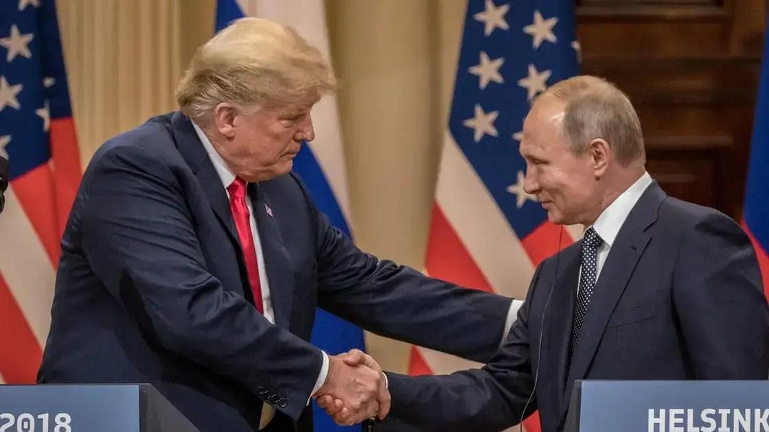 Rússia e Trump Confirmam Reunião em breve para Abordar Questões Urgentes