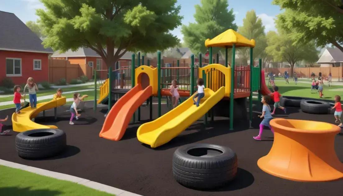 Sustentabilidade transforma o playground de Itu com solução inovadora e ecológica